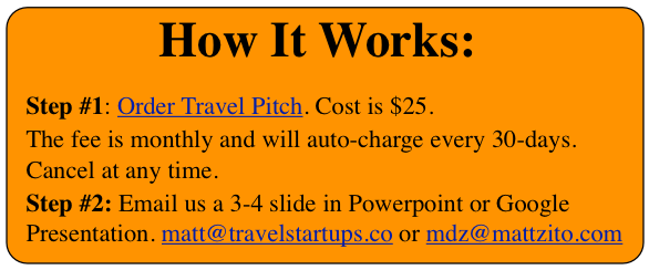 How Travel Pitch Works